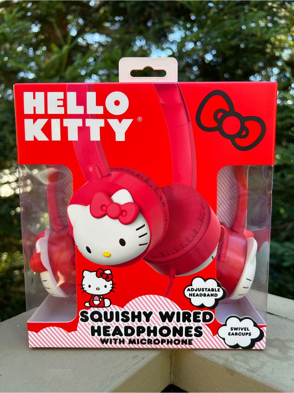 Hello Kitty Squishy Adjustable Wired Headphones